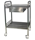 SST005 Hospital Medical Instrument Stainless Steel Trolley