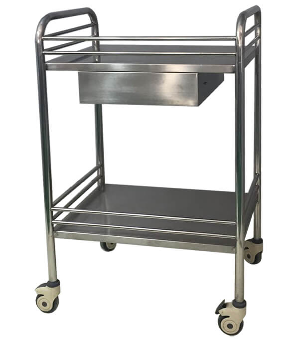 SST005 Hospital Medical Instrument Stainless Steel Trolley