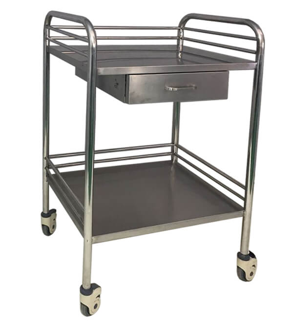 SST005 Hospital Medical Instrument Stainless Steel Trolley