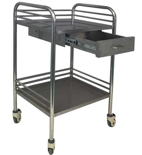 SST005 Hospital Medical Instrument Stainless Steel Trolley