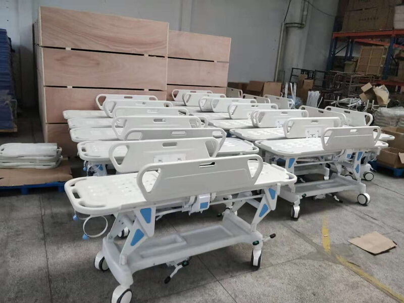 ST002 Medical Manual Hospital Patient Stretcher Trolley 
