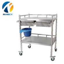 SST010 Medical Equipment Hospital Stainless Steel Trolley Cart