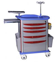 ET015 medical equipment patient emergency medication trolley