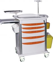 ET013 Hospital Equipment Medical Emergency Crash Cart Trolley