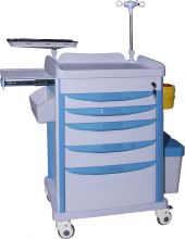 ET017 New Design Emergency Medication Crash Cart Trolley