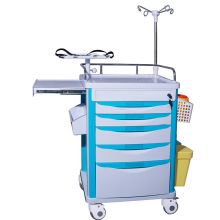 ET025 hospital equipment emergency medication trolley carts