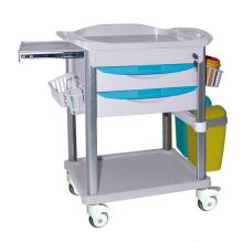 CT004 Medication Nursing Clinical Trolley Cart On Wheels 