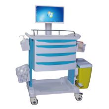 WNT023 Hospital Equipment Medical Laptop Medication Trolley