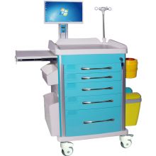 WNT026 Hospital Equipment Medical Nursing Laptop Trolley 
