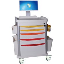 WNT027 Hospital Equipment Medical Nursing Laptop Trolley 