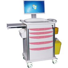 WNT028 Hospital Equipment Medical Patient Laptop Trolley Cart