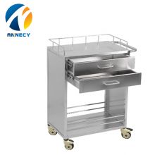 SST001 Medical Equipment Hospital Stainless Steel Trolley Cart
