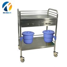 SST006 Medical Equipment Hospital Stainless Steel Trolley Cart