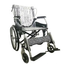 Chromed Steel Functional Wheelchair For Old People 