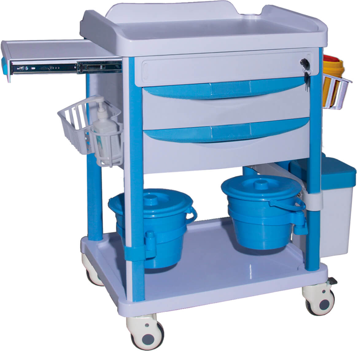 CT017 Abs Hospital Medical Equipment Trolley Cart
