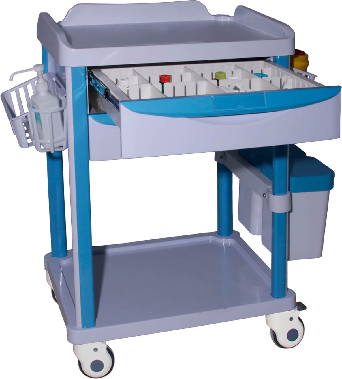CT017 Abs Hospital Medical Equipment Trolley Cart