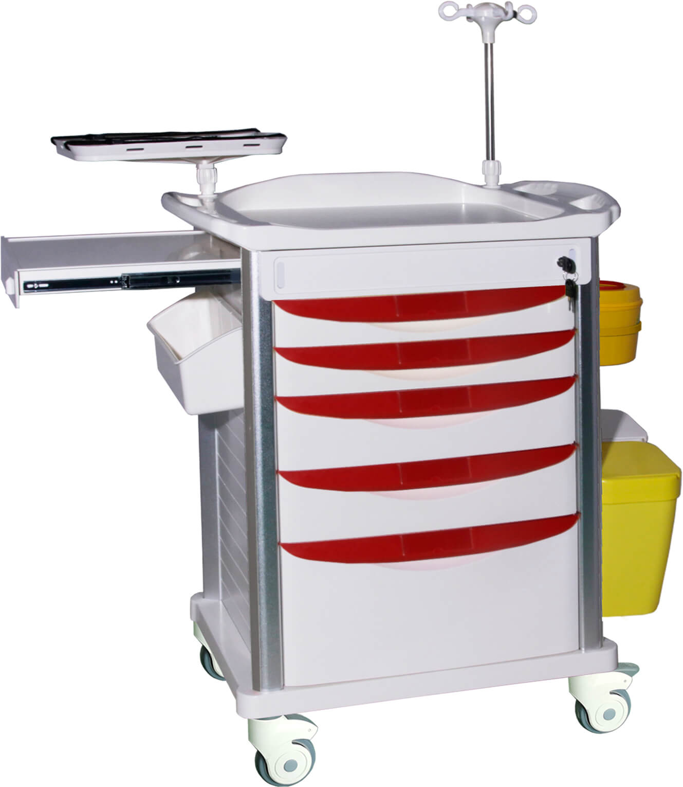 ET011 Emergency Hospital Medication  Crash Cart Trolley 