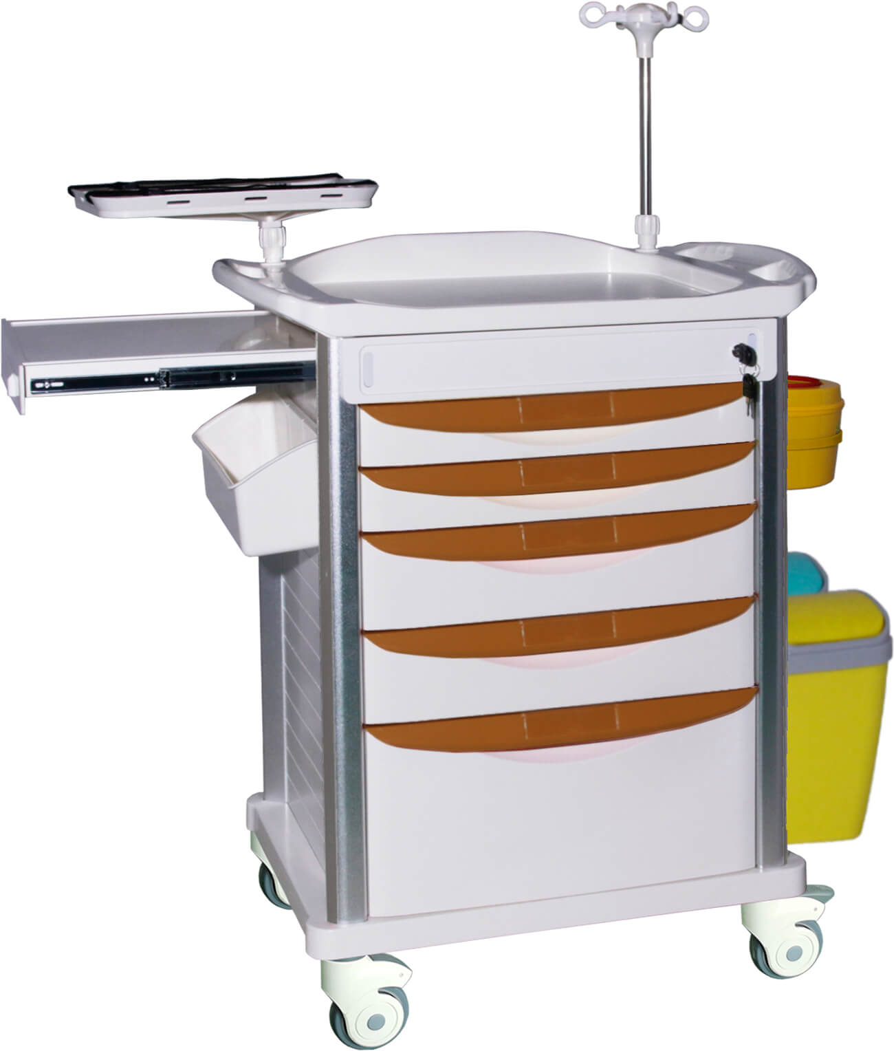 ET011 Emergency Hospital Medication  Crash Cart Trolley 