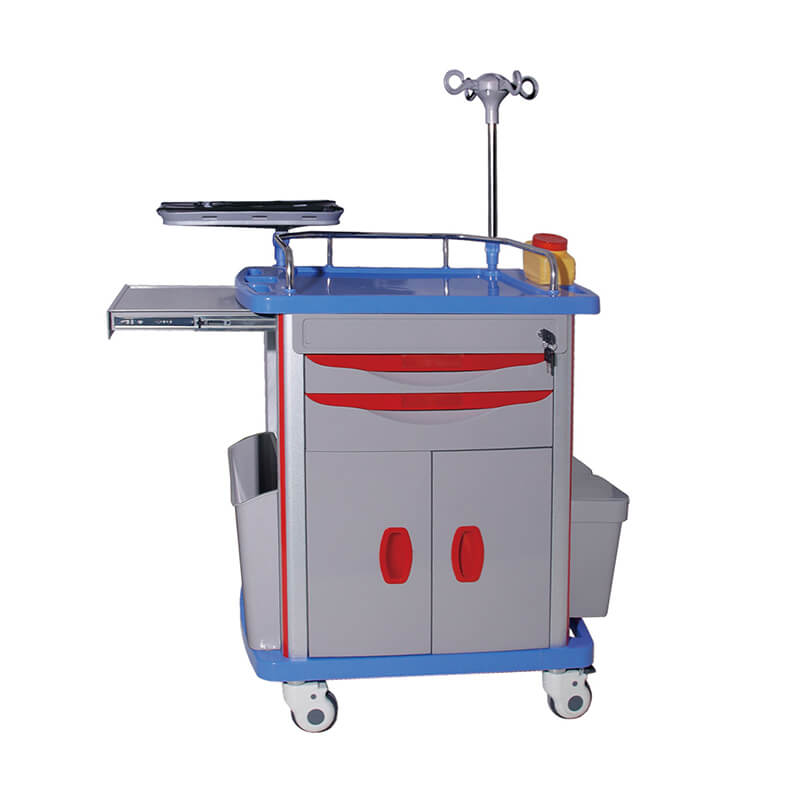 ET005 Hospital Medical Medication Crash Cart Trolley Equipment