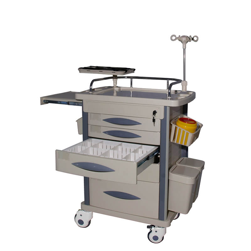 ET028 medical supply mobile medical nursing crash cart hospiral
