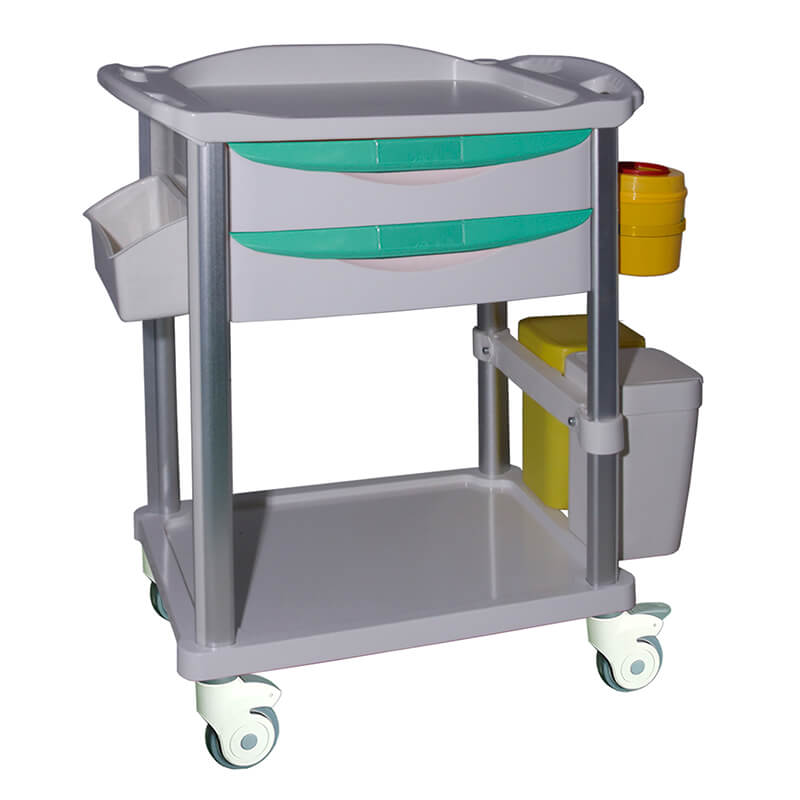 CT001 Hospital Equipment Medical Crash Clinical Trolley Cart 