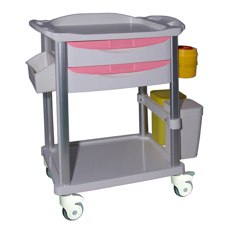 CT001 Hospital Equipment Medical Crash Clinical Trolley Cart 