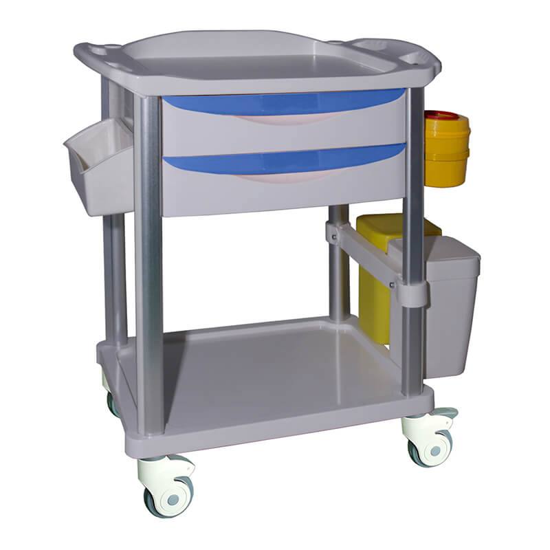 CT001 Hospital Equipment Medical Crash Clinical Trolley Cart 