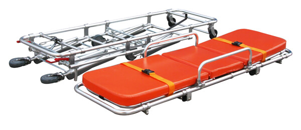 AS011 Folding Emergency Ambulance Gurney Stretcher Trolley