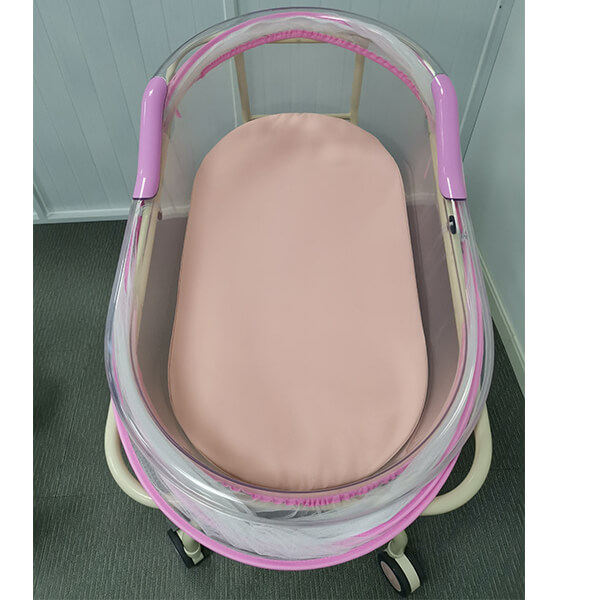 BB018 Steel Structure Born Baby Crib Bed Cot For Hospital