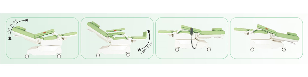 BDC004 Recliner Dialysis Chair Electric Hospital