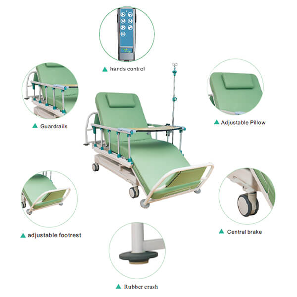 BDC006 Recliner Dialysis Chair Electric Hospital