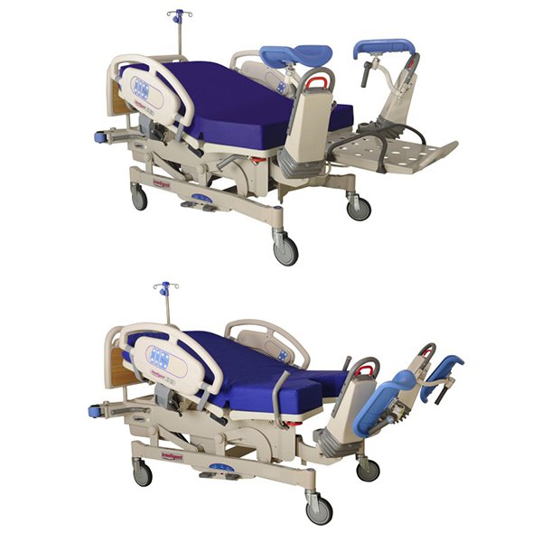 DB003 Hospital Medical Delivery Bed Table Chair 
