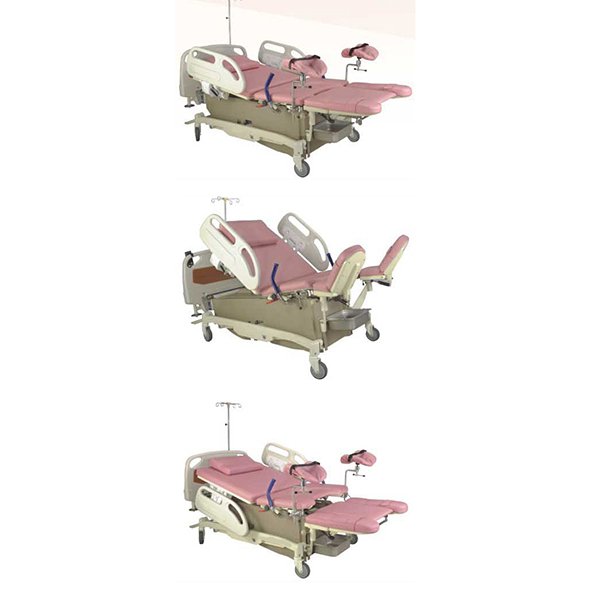 DB004 Medical Recliner Delivery Bed Table Chair 