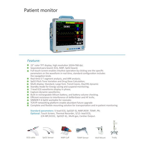 9000M Multiparameter Health Monitoring System