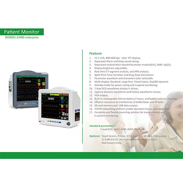 9000N+ Multipara Patient Icu Monitoring System 