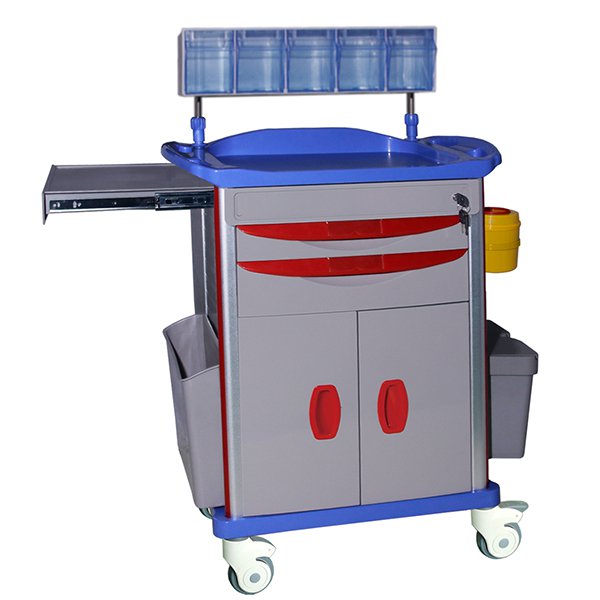 AT007 Small Plastic Anethesia Drug Trolley Cart