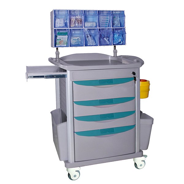 AT009 Factory Plastic Anethesia Drug Trolley Cart
