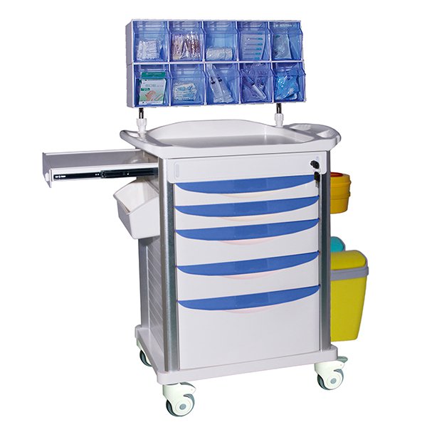 AT009 Factory Plastic Anethesia Drug Trolley Cart