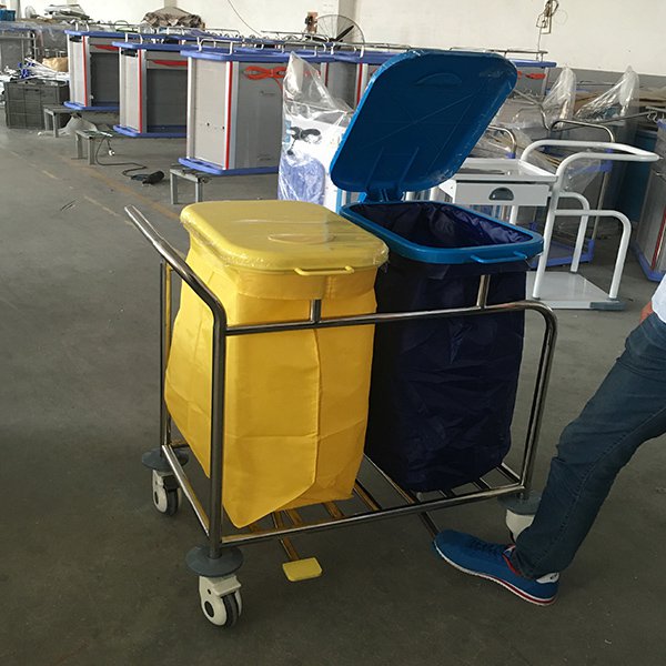 WT011 Medical Waste Collecting Trolley