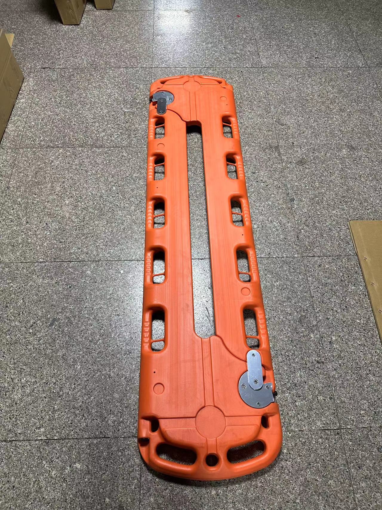 First aid emergency  rescue use scoop stretcher